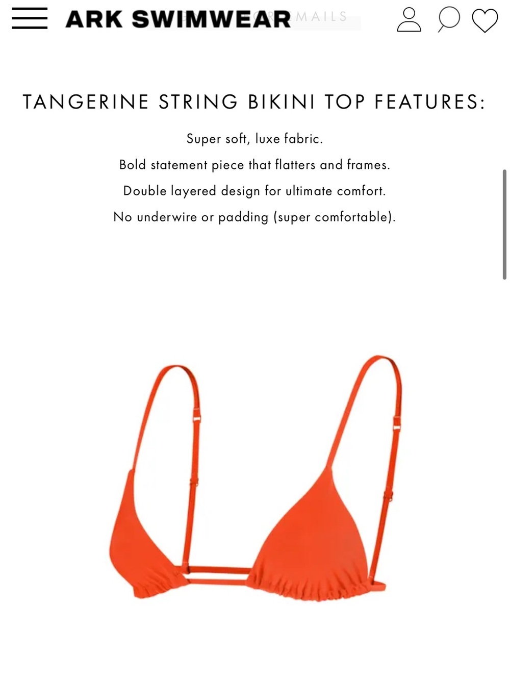 ARK SWIMWEAR Tangerine Bikini - Picture 11 of 12